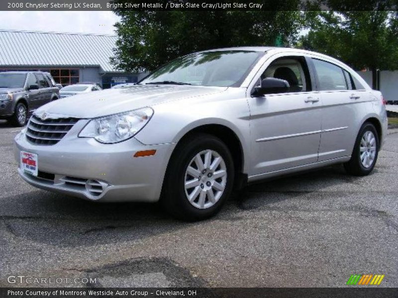 Bright Silver Metallic / Dark Slate Gray/Light Slate Gray 2008 Chrysler Sebring LX Sedan