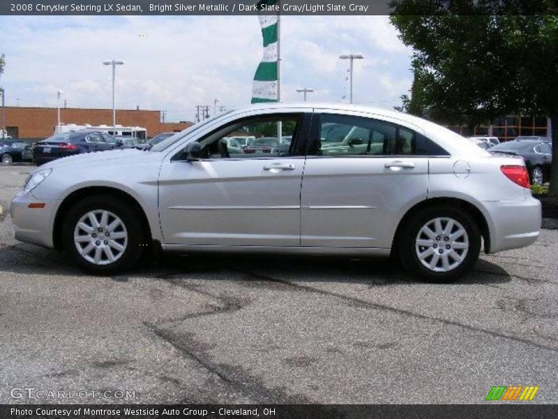 Bright Silver Metallic / Dark Slate Gray/Light Slate Gray 2008 Chrysler Sebring LX Sedan