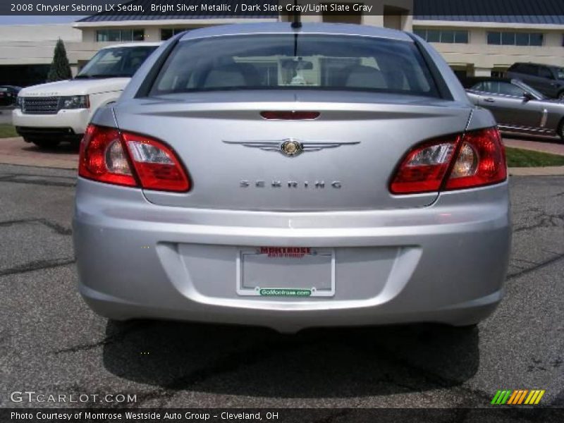 Bright Silver Metallic / Dark Slate Gray/Light Slate Gray 2008 Chrysler Sebring LX Sedan
