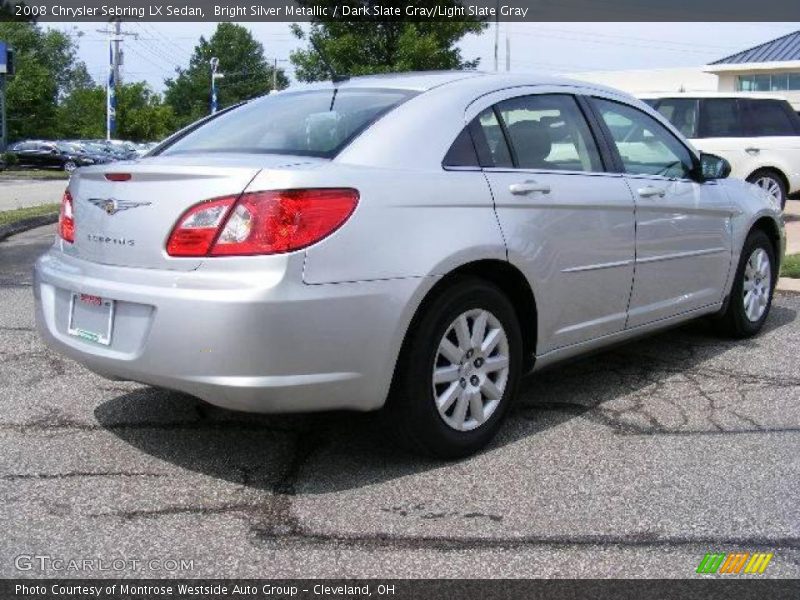 Bright Silver Metallic / Dark Slate Gray/Light Slate Gray 2008 Chrysler Sebring LX Sedan