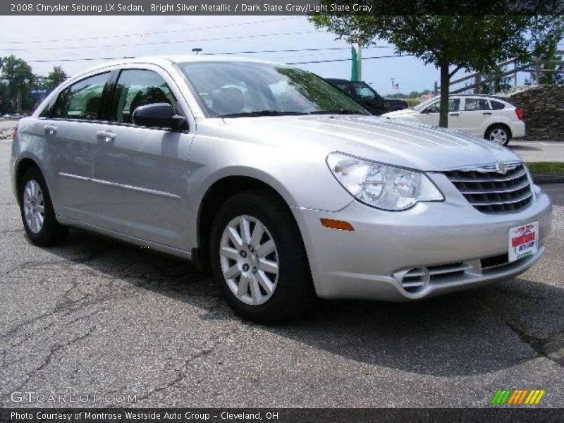 Bright Silver Metallic / Dark Slate Gray/Light Slate Gray 2008 Chrysler Sebring LX Sedan