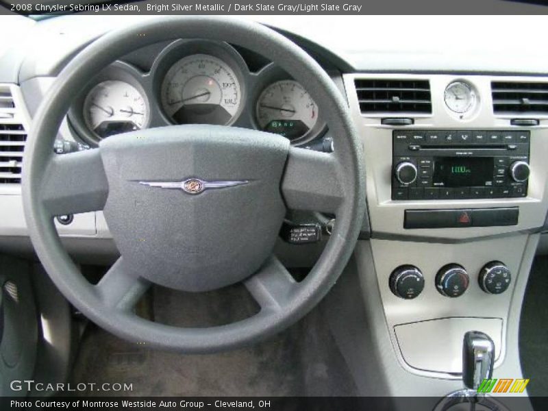 Bright Silver Metallic / Dark Slate Gray/Light Slate Gray 2008 Chrysler Sebring LX Sedan