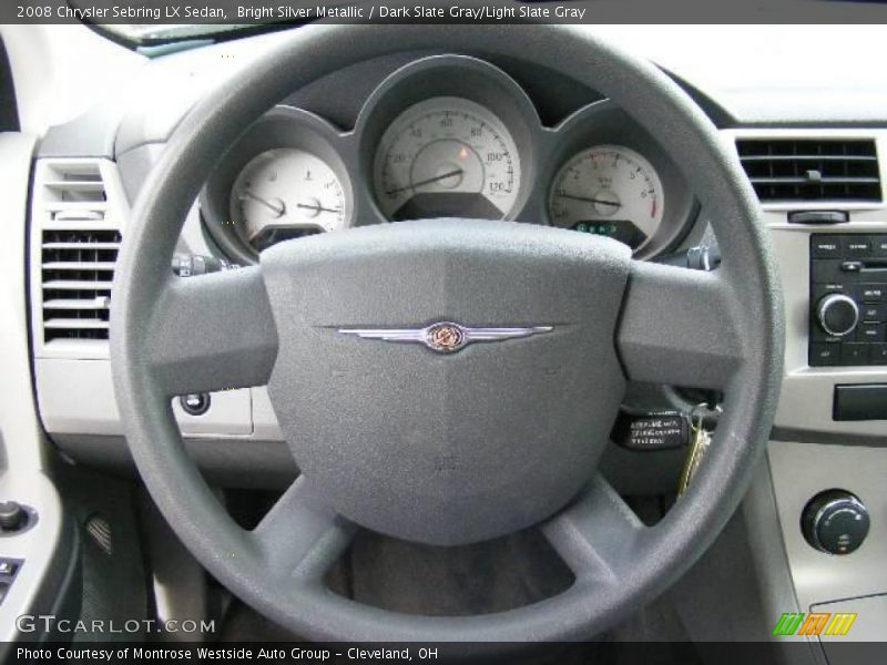 Bright Silver Metallic / Dark Slate Gray/Light Slate Gray 2008 Chrysler Sebring LX Sedan