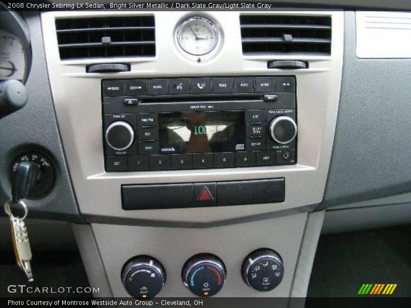 Bright Silver Metallic / Dark Slate Gray/Light Slate Gray 2008 Chrysler Sebring LX Sedan