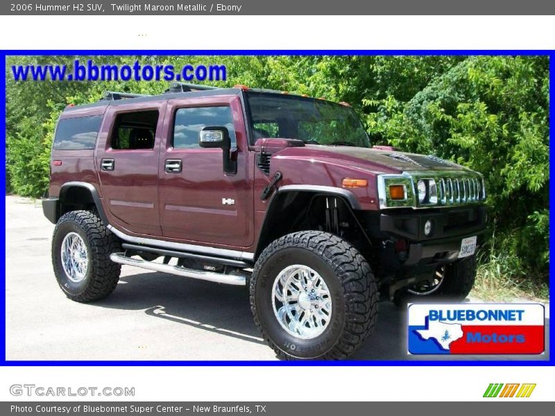 Twilight Maroon Metallic / Ebony 2006 Hummer H2 SUV
