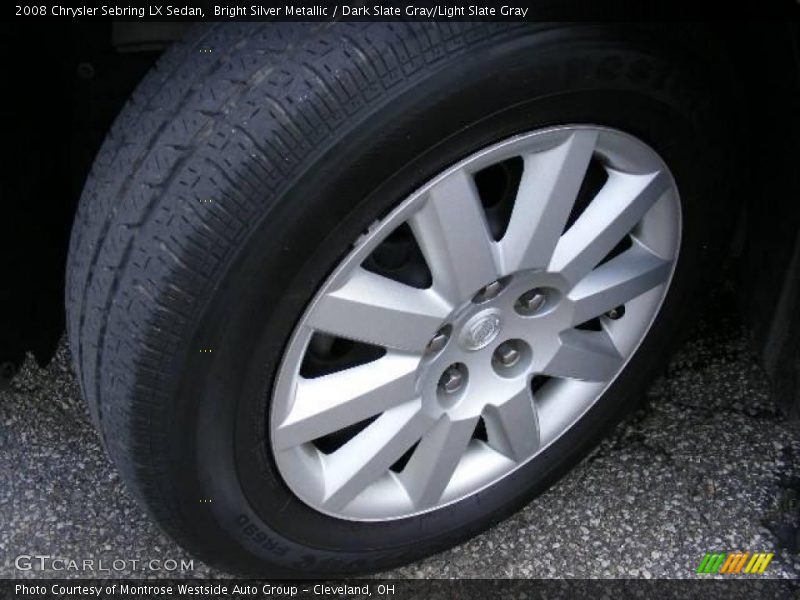 Bright Silver Metallic / Dark Slate Gray/Light Slate Gray 2008 Chrysler Sebring LX Sedan