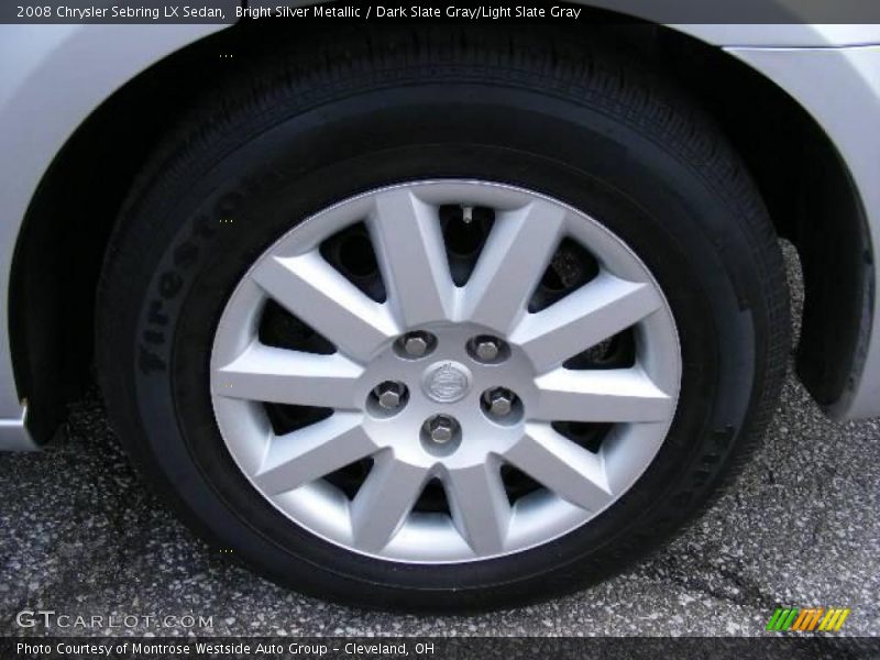 Bright Silver Metallic / Dark Slate Gray/Light Slate Gray 2008 Chrysler Sebring LX Sedan
