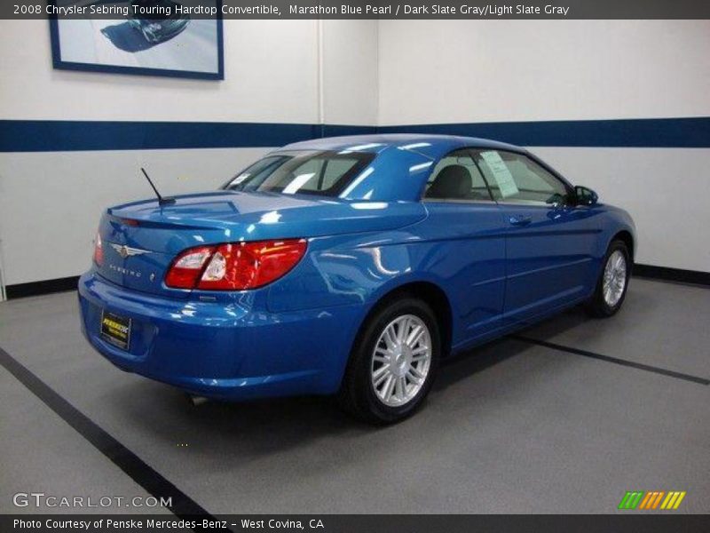 Marathon Blue Pearl / Dark Slate Gray/Light Slate Gray 2008 Chrysler Sebring Touring Hardtop Convertible