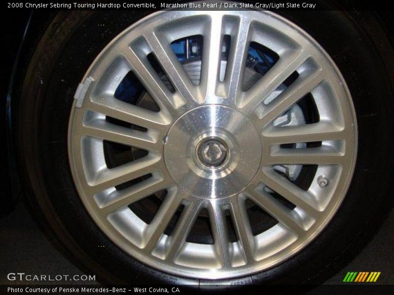 Marathon Blue Pearl / Dark Slate Gray/Light Slate Gray 2008 Chrysler Sebring Touring Hardtop Convertible