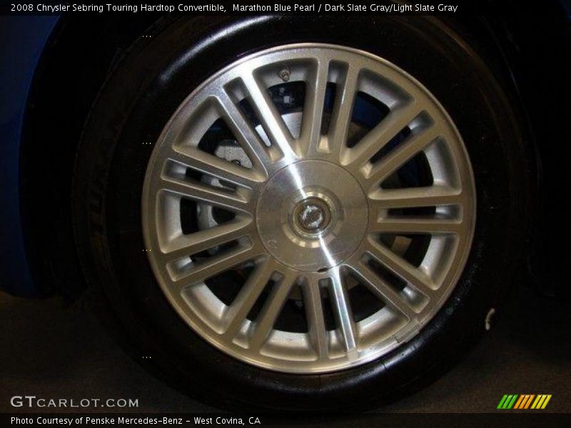 Marathon Blue Pearl / Dark Slate Gray/Light Slate Gray 2008 Chrysler Sebring Touring Hardtop Convertible