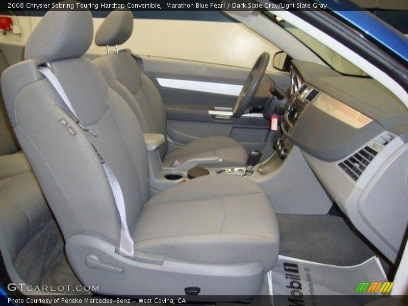 Marathon Blue Pearl / Dark Slate Gray/Light Slate Gray 2008 Chrysler Sebring Touring Hardtop Convertible