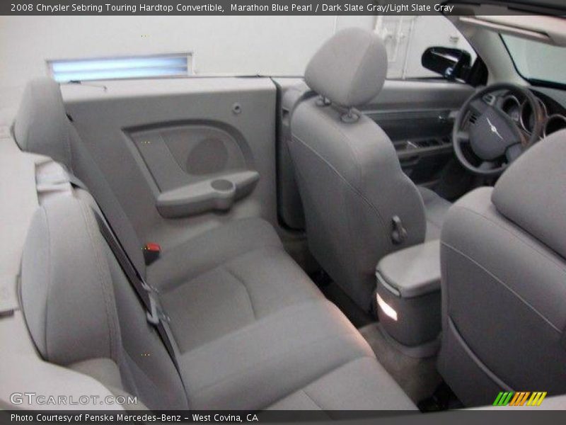 Marathon Blue Pearl / Dark Slate Gray/Light Slate Gray 2008 Chrysler Sebring Touring Hardtop Convertible