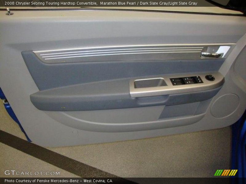 Marathon Blue Pearl / Dark Slate Gray/Light Slate Gray 2008 Chrysler Sebring Touring Hardtop Convertible