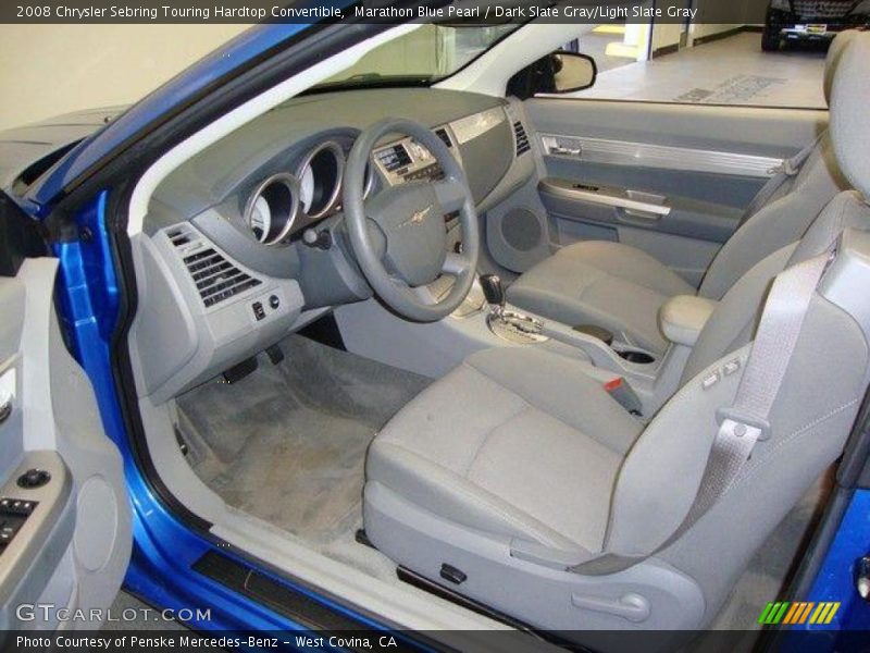 Marathon Blue Pearl / Dark Slate Gray/Light Slate Gray 2008 Chrysler Sebring Touring Hardtop Convertible