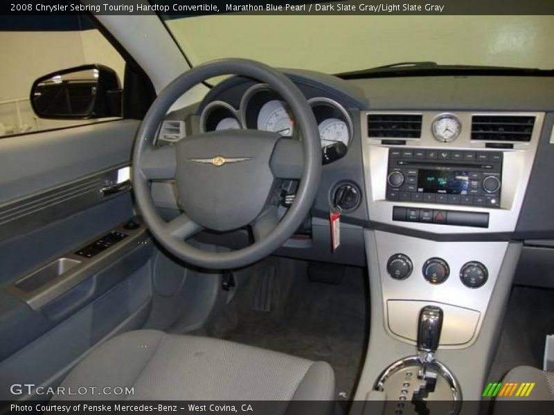 Marathon Blue Pearl / Dark Slate Gray/Light Slate Gray 2008 Chrysler Sebring Touring Hardtop Convertible