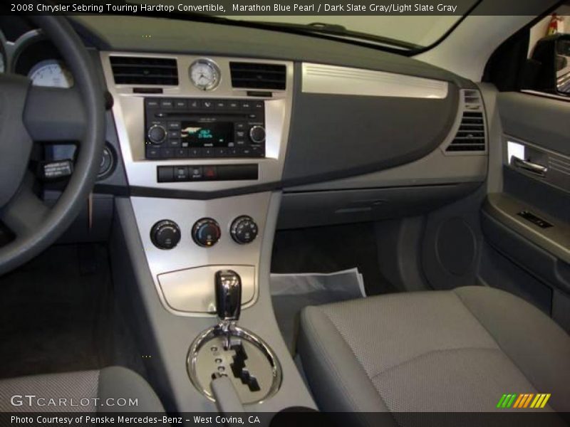 Marathon Blue Pearl / Dark Slate Gray/Light Slate Gray 2008 Chrysler Sebring Touring Hardtop Convertible