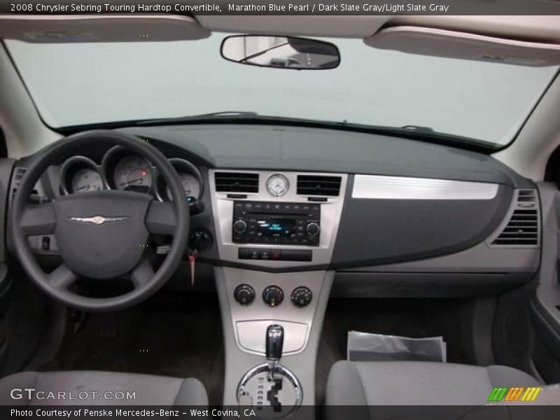 Marathon Blue Pearl / Dark Slate Gray/Light Slate Gray 2008 Chrysler Sebring Touring Hardtop Convertible