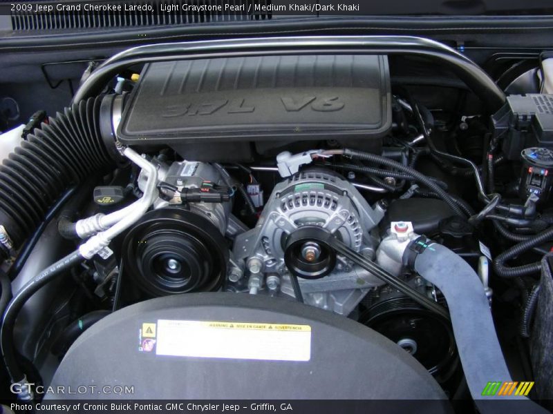 Light Graystone Pearl / Medium Khaki/Dark Khaki 2009 Jeep Grand Cherokee Laredo
