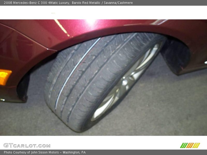 Barolo Red Metallic / Savanna/Cashmere 2008 Mercedes-Benz C 300 4Matic Luxury