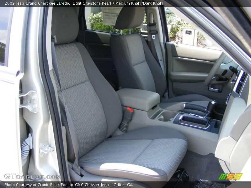 Light Graystone Pearl / Medium Khaki/Dark Khaki 2009 Jeep Grand Cherokee Laredo