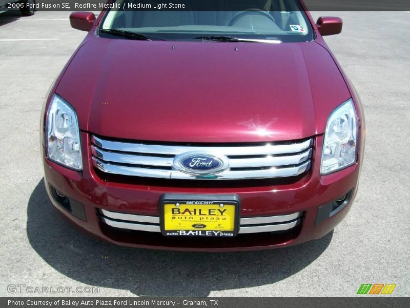 Redfire Metallic / Medium Light Stone 2006 Ford Fusion SE