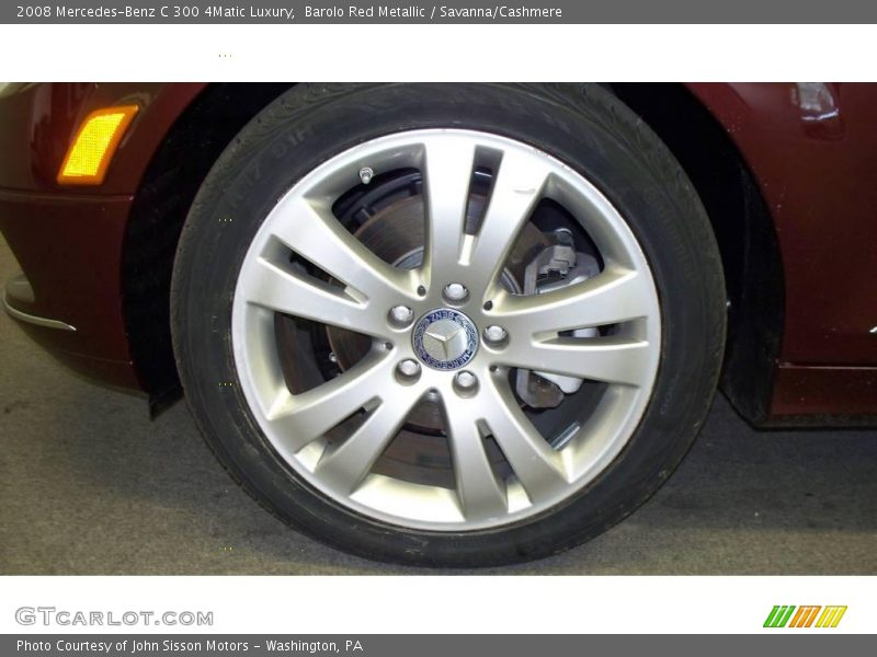 Barolo Red Metallic / Savanna/Cashmere 2008 Mercedes-Benz C 300 4Matic Luxury