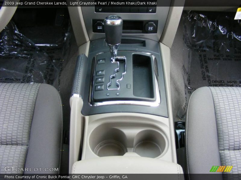 Light Graystone Pearl / Medium Khaki/Dark Khaki 2009 Jeep Grand Cherokee Laredo