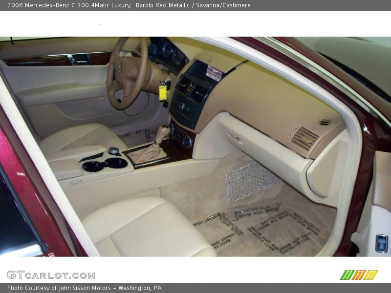 Barolo Red Metallic / Savanna/Cashmere 2008 Mercedes-Benz C 300 4Matic Luxury
