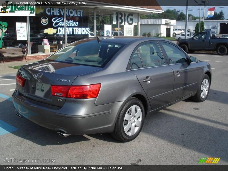 Willow Gray / Gray 2009 Hyundai Sonata GLS V6
