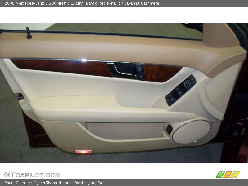 Barolo Red Metallic / Savanna/Cashmere 2008 Mercedes-Benz C 300 4Matic Luxury