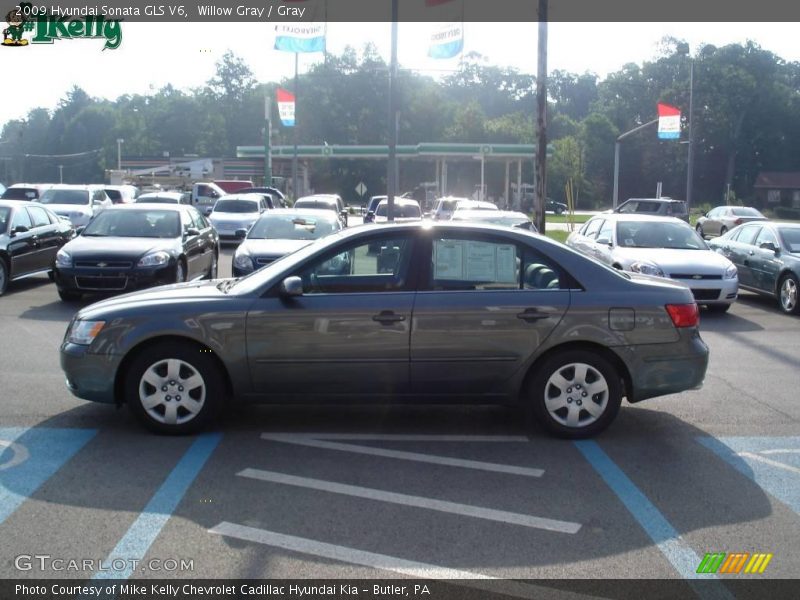 Willow Gray / Gray 2009 Hyundai Sonata GLS V6