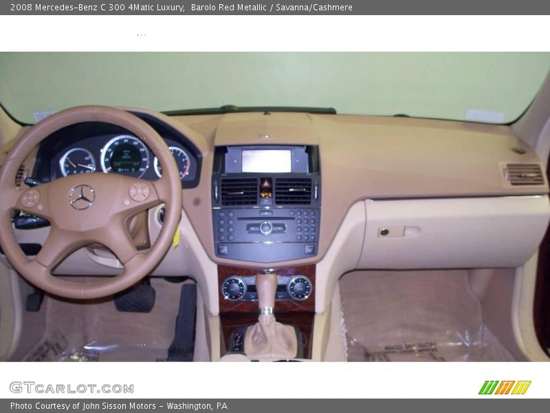 Barolo Red Metallic / Savanna/Cashmere 2008 Mercedes-Benz C 300 4Matic Luxury