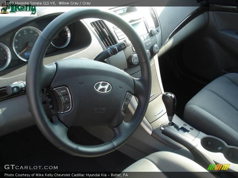 Willow Gray / Gray 2009 Hyundai Sonata GLS V6