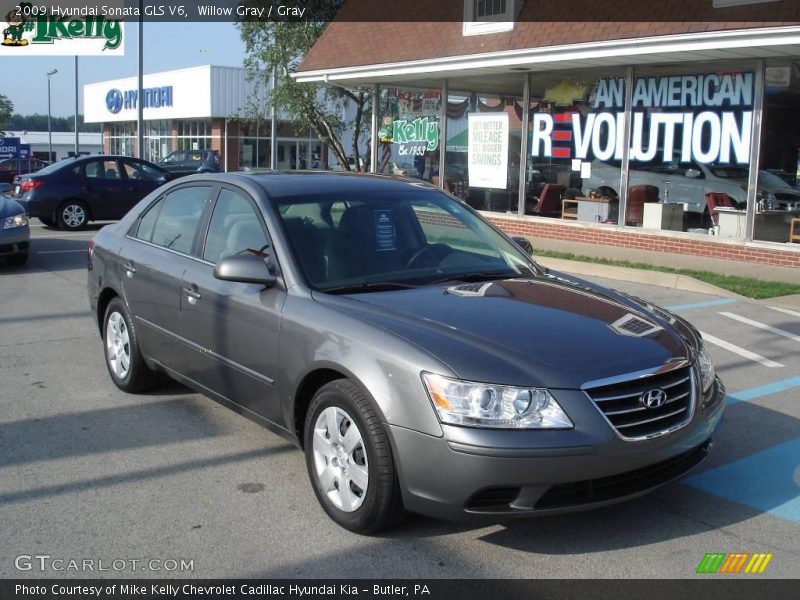 Willow Gray / Gray 2009 Hyundai Sonata GLS V6