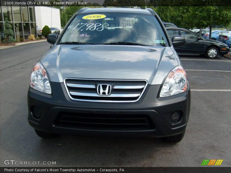 Pewter Pearl / Black 2006 Honda CR-V LX 4WD