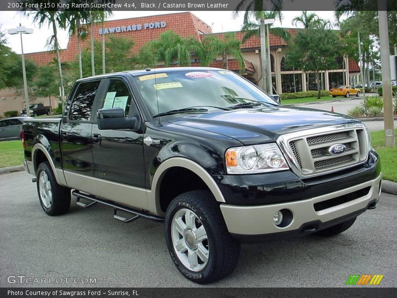 Black / Castano Brown Leather 2007 Ford F150 King Ranch SuperCrew 4x4