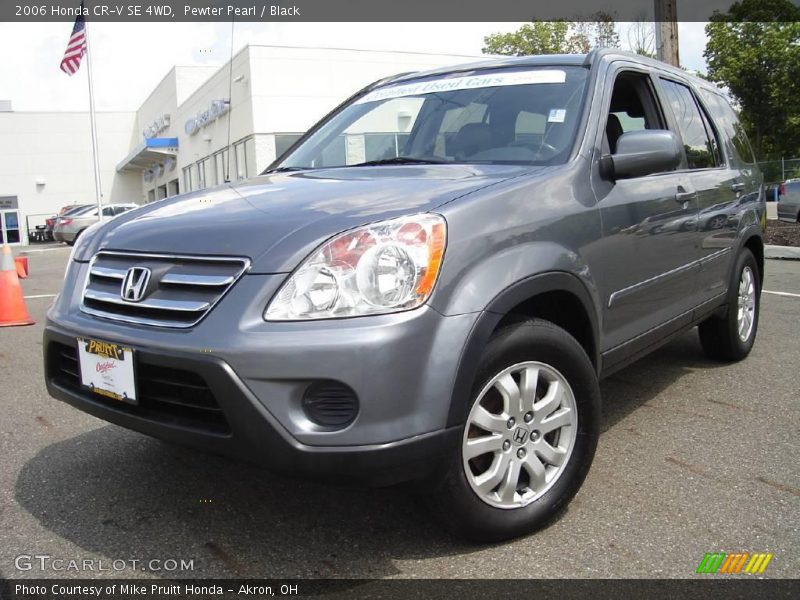 Pewter Pearl / Black 2006 Honda CR-V SE 4WD