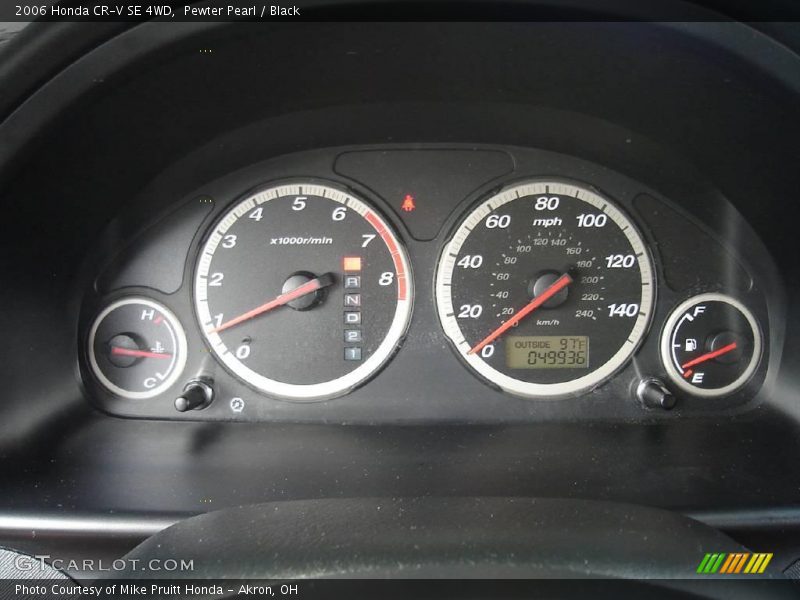 Pewter Pearl / Black 2006 Honda CR-V SE 4WD