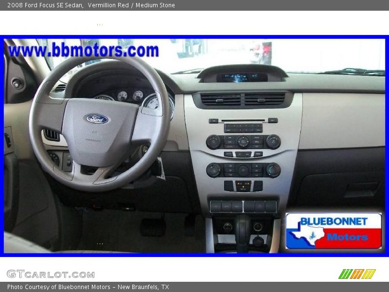 Vermillion Red / Medium Stone 2008 Ford Focus SE Sedan