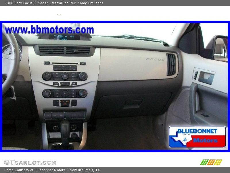 Vermillion Red / Medium Stone 2008 Ford Focus SE Sedan