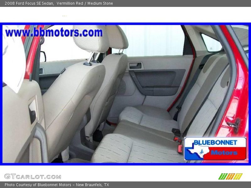 Vermillion Red / Medium Stone 2008 Ford Focus SE Sedan