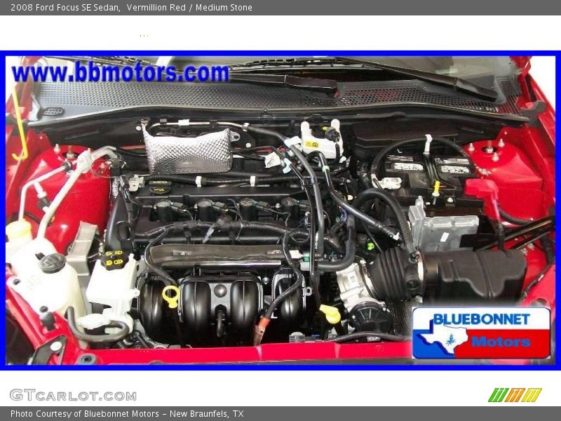 Vermillion Red / Medium Stone 2008 Ford Focus SE Sedan