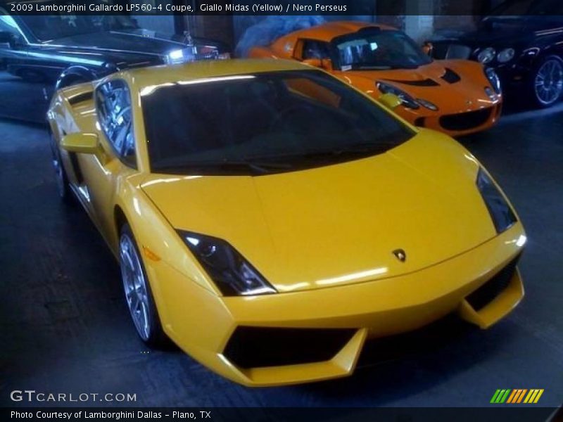 Giallo Midas (Yellow) / Nero Perseus 2009 Lamborghini Gallardo LP560-4 Coupe