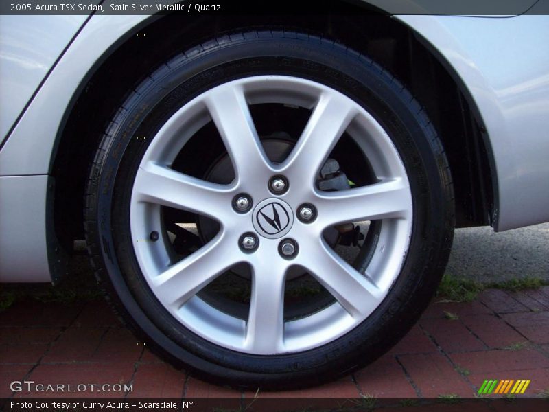 Satin Silver Metallic / Quartz 2005 Acura TSX Sedan