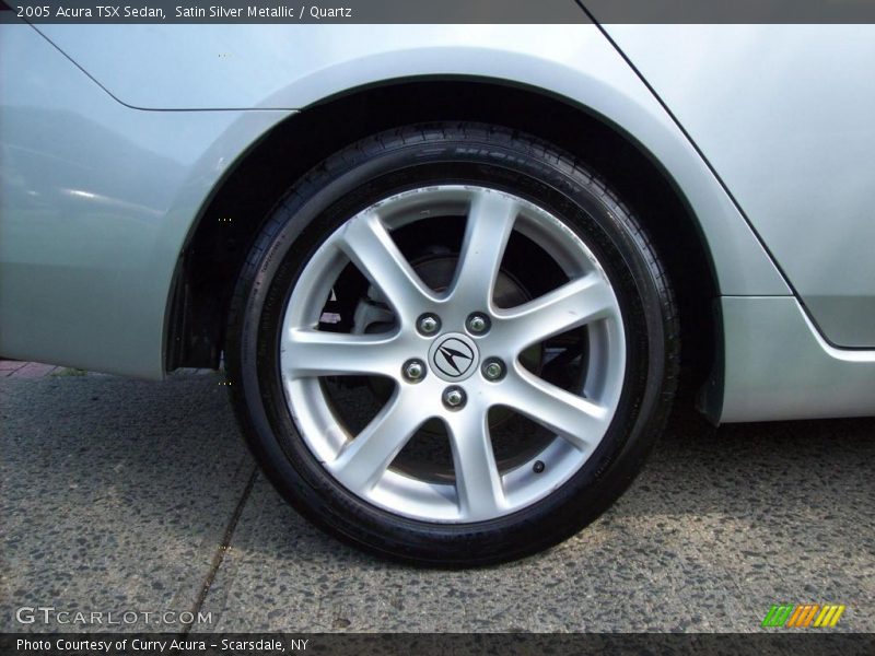 Satin Silver Metallic / Quartz 2005 Acura TSX Sedan