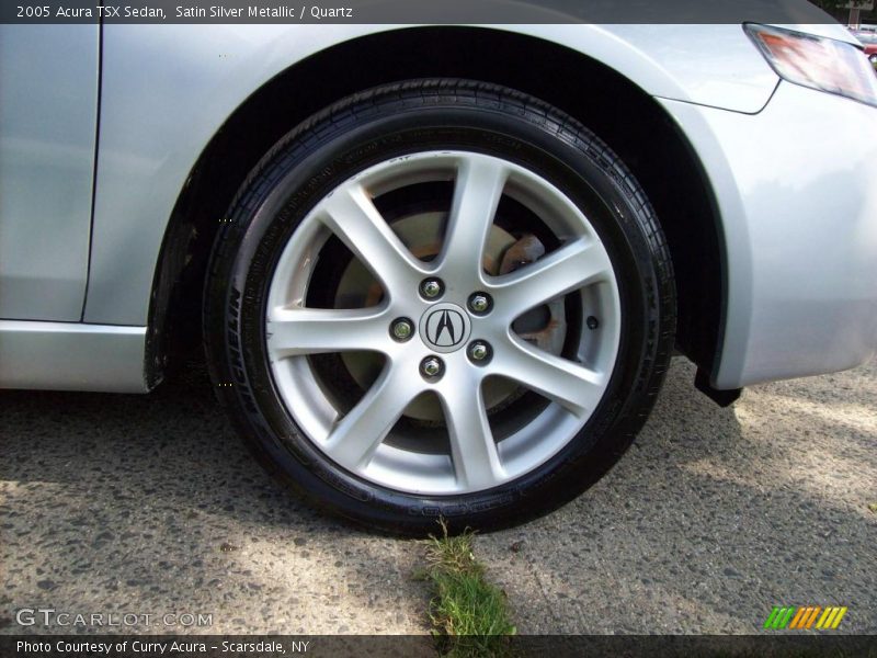 Satin Silver Metallic / Quartz 2005 Acura TSX Sedan