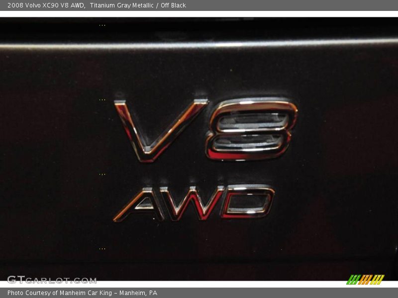 Titanium Gray Metallic / Off Black 2008 Volvo XC90 V8 AWD