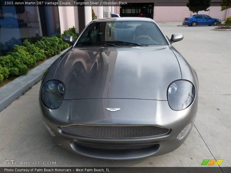 Tungsten Silver / Obsidian Black 2003 Aston Martin DB7 Vantage Coupe