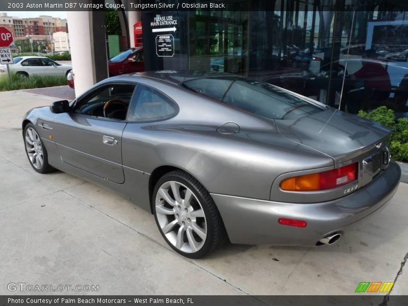 Tungsten Silver / Obsidian Black 2003 Aston Martin DB7 Vantage Coupe