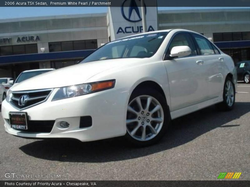 Premium White Pearl / Parchment 2006 Acura TSX Sedan
